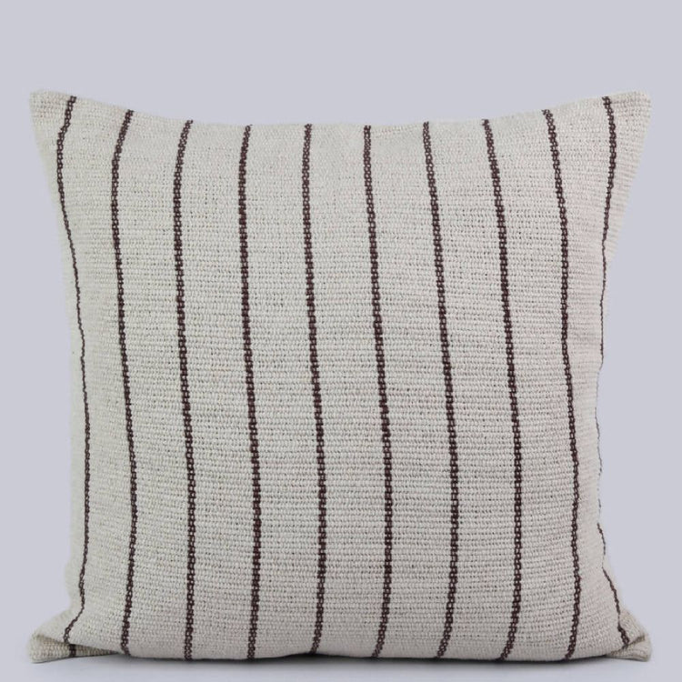 Backstrap-Woven Striped Cotton Pillow