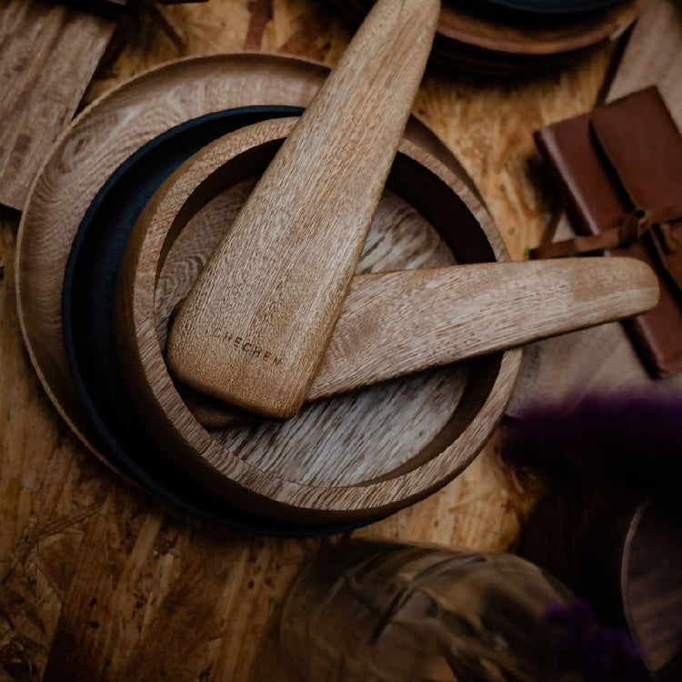 Rosa Morada Wood Salad Servers