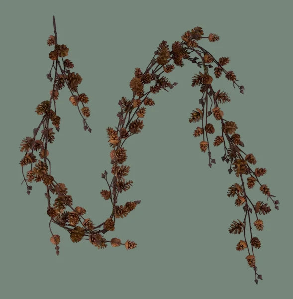 Mixed Pinecone Garland, 71 in