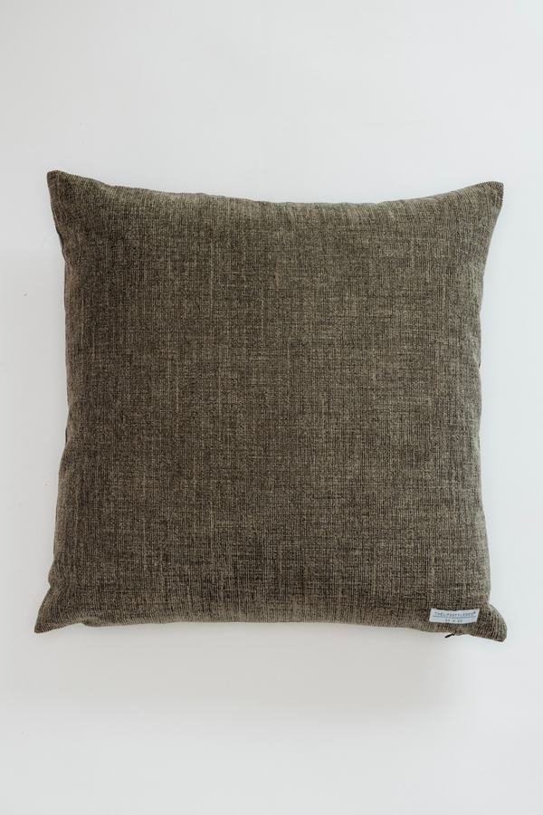 Woven Texture Throw Pillow — Mocha