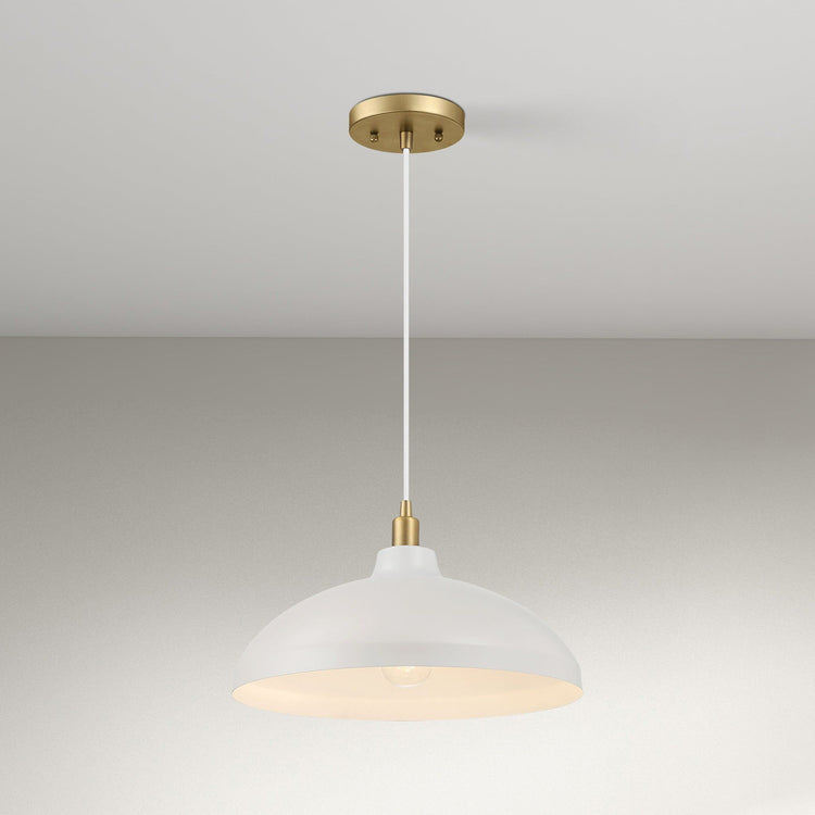 Astral Gold & White Pendant Light