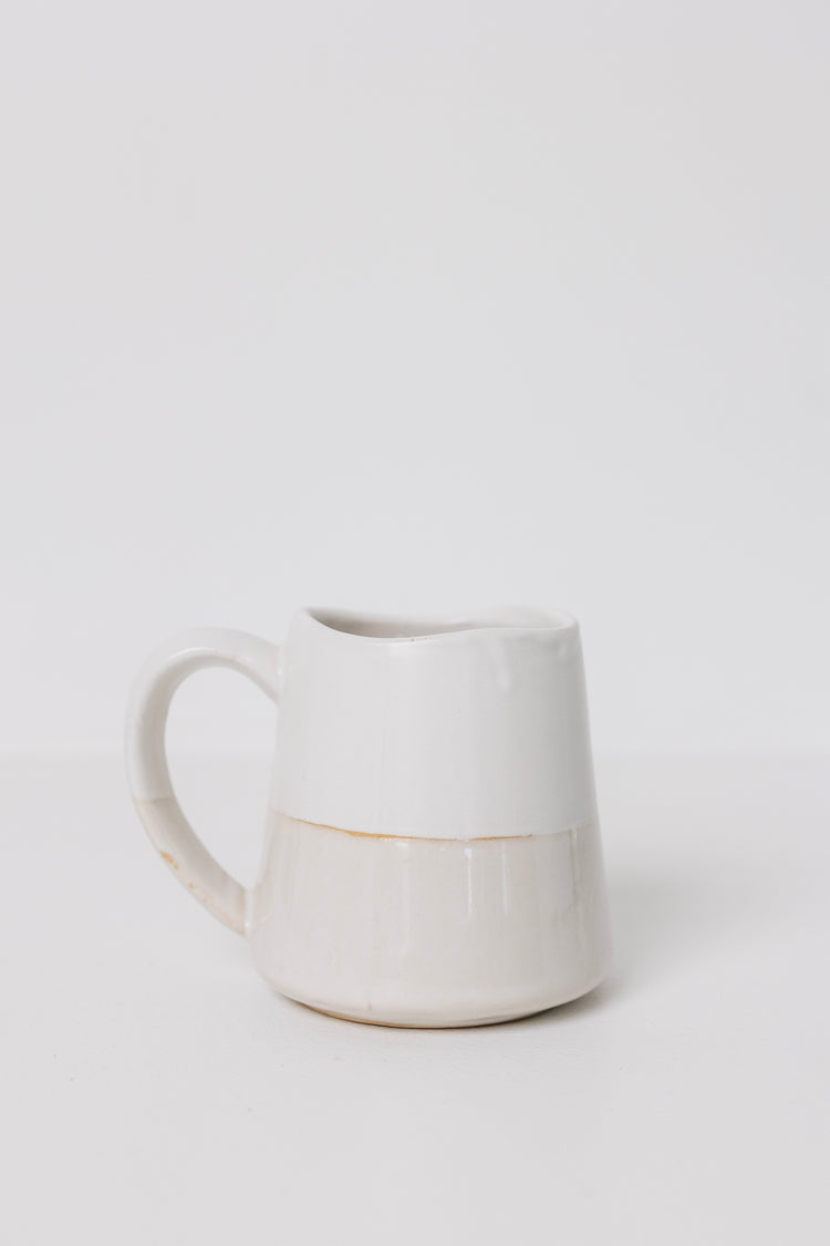 Two-Tone Stoneware Coffee Mug Set