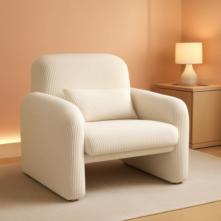 Ribbed Corduroy Upholstered Accent Chair – chair | Roost & Roam