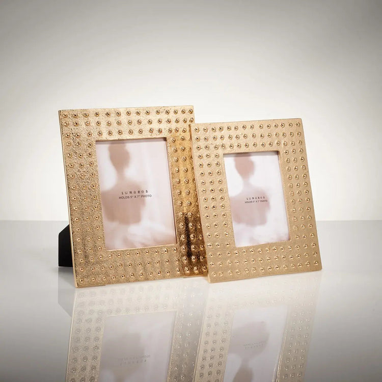 Studded Gold-Cast Photo Frame