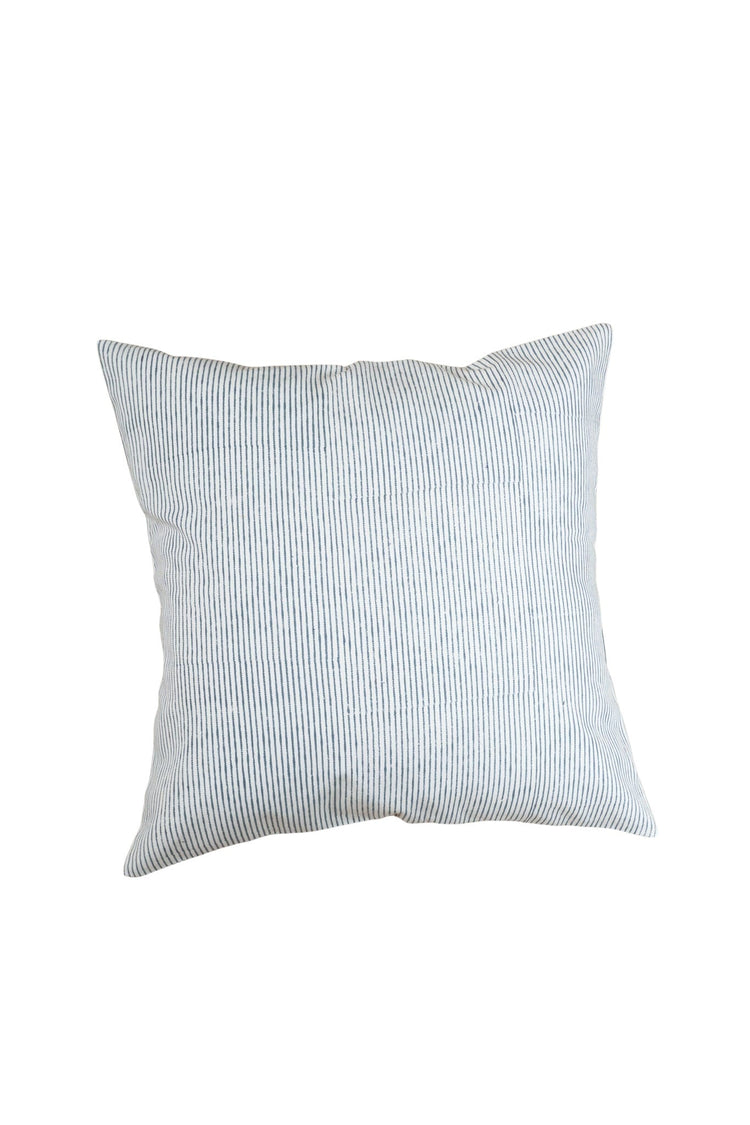 Block Print Cotton Stripe Pillow Cover