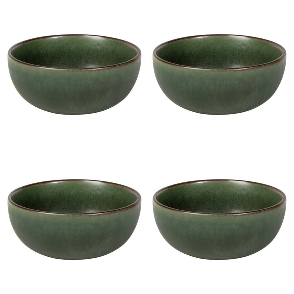 Reactive Glaze Ceramic Dessert Bowl Set