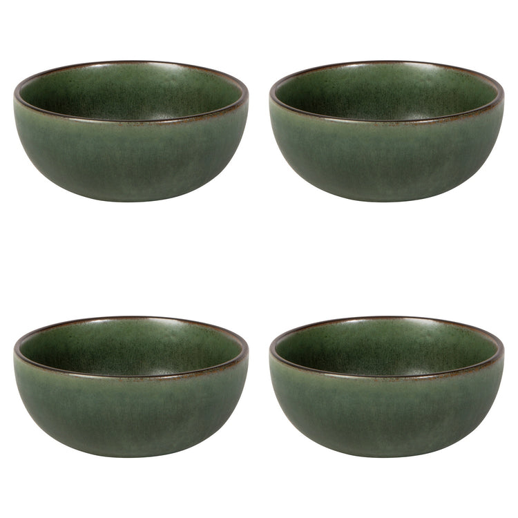 Reactive Glaze Ceramic Dessert Bowl Set