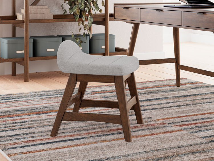 Mid-Century Upholstered Desk Stool