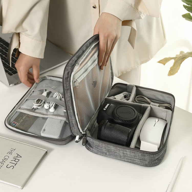 Layered Cable Travel Organizer Bag