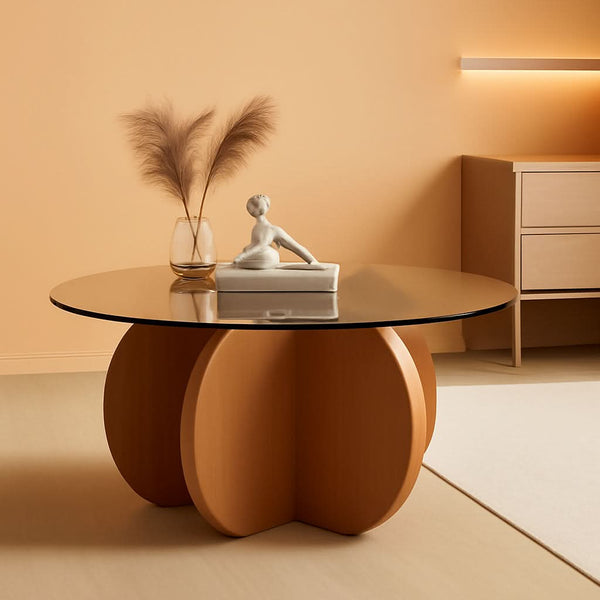 Smoked Glass Round Cocktail Table – cocktail table | Roost & Roam
