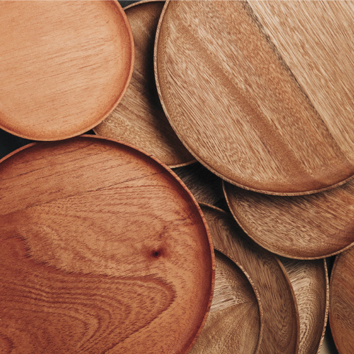 Rosa Morada Round Wood Platter
