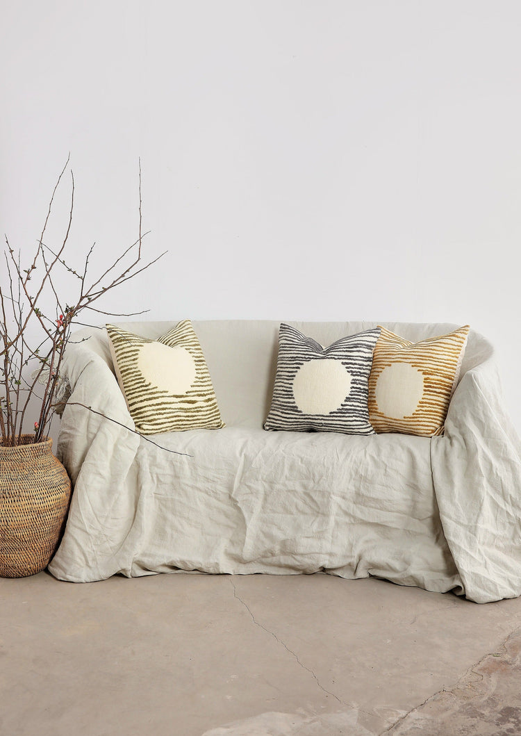Hand-Felted Merino Wool Throw Pillow