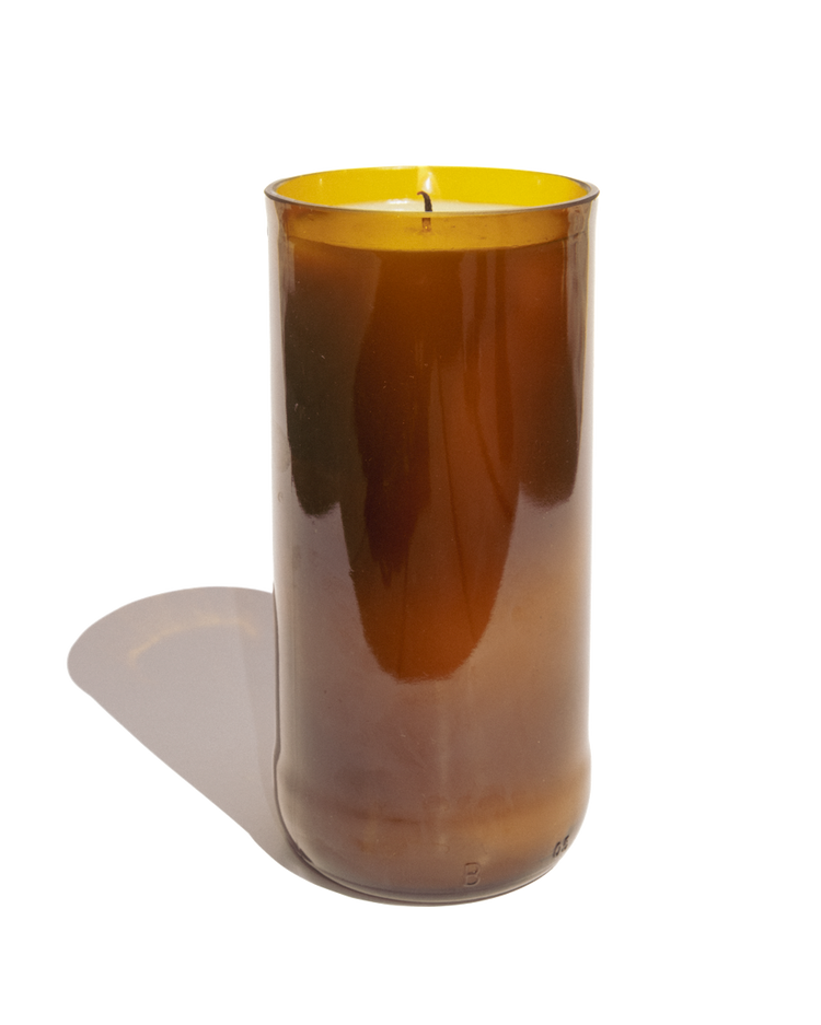 Amber Recycled Glass Fig Candle – candles | Roost & Roam