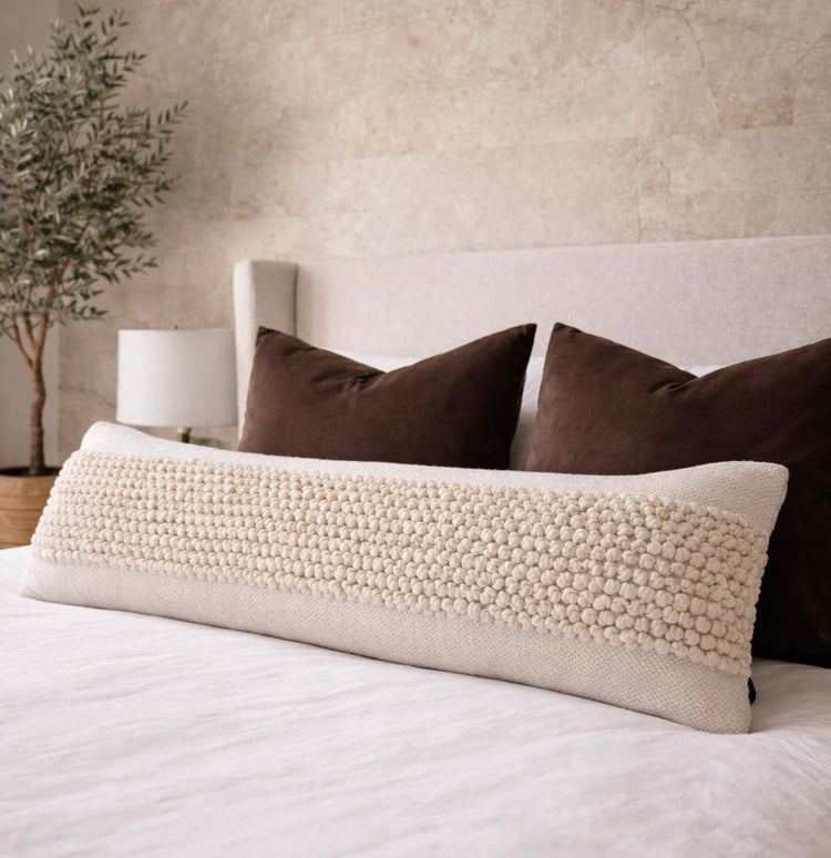 Hand-Looped Texture Lumbar Pillow Cover