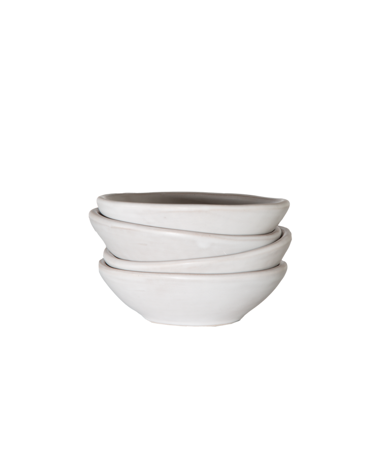 Cloud Glaze Oval Ceramic Bowl Set – bowls | Roost & Roam