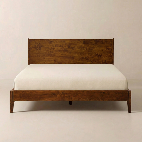 Mid-Century Wood Bed Frame