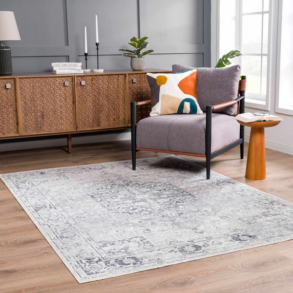 Medallion Washable Area Rug