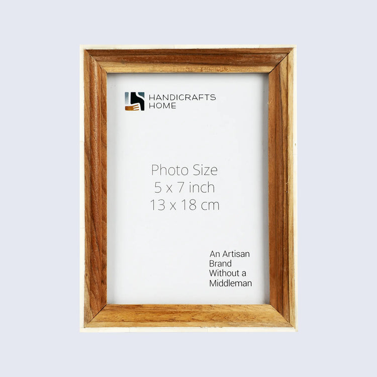 Bone Inlay Wood Picture Frame