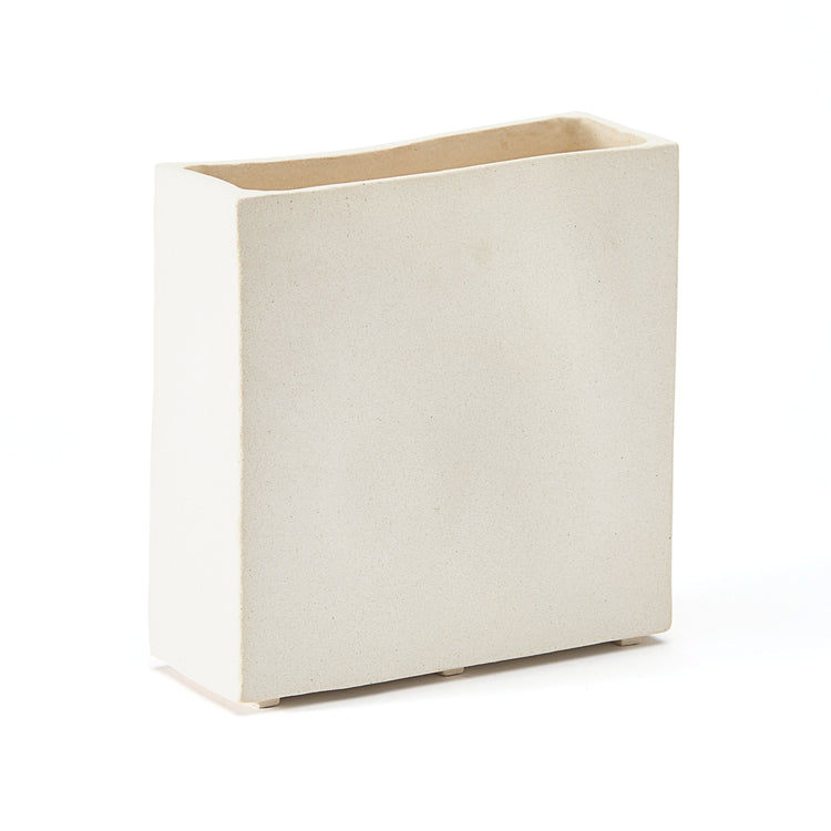 Wide Sculptural Ceramic Vase