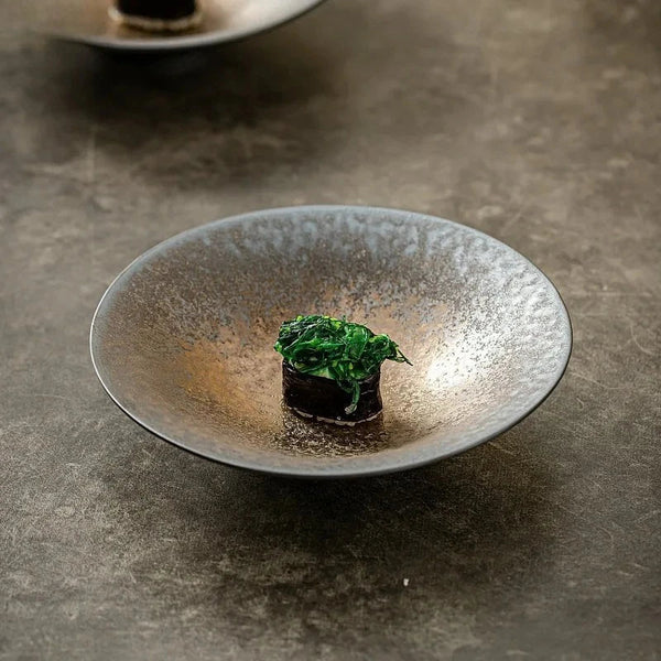Vintage-Glaze Ceramic Pasta Bowl