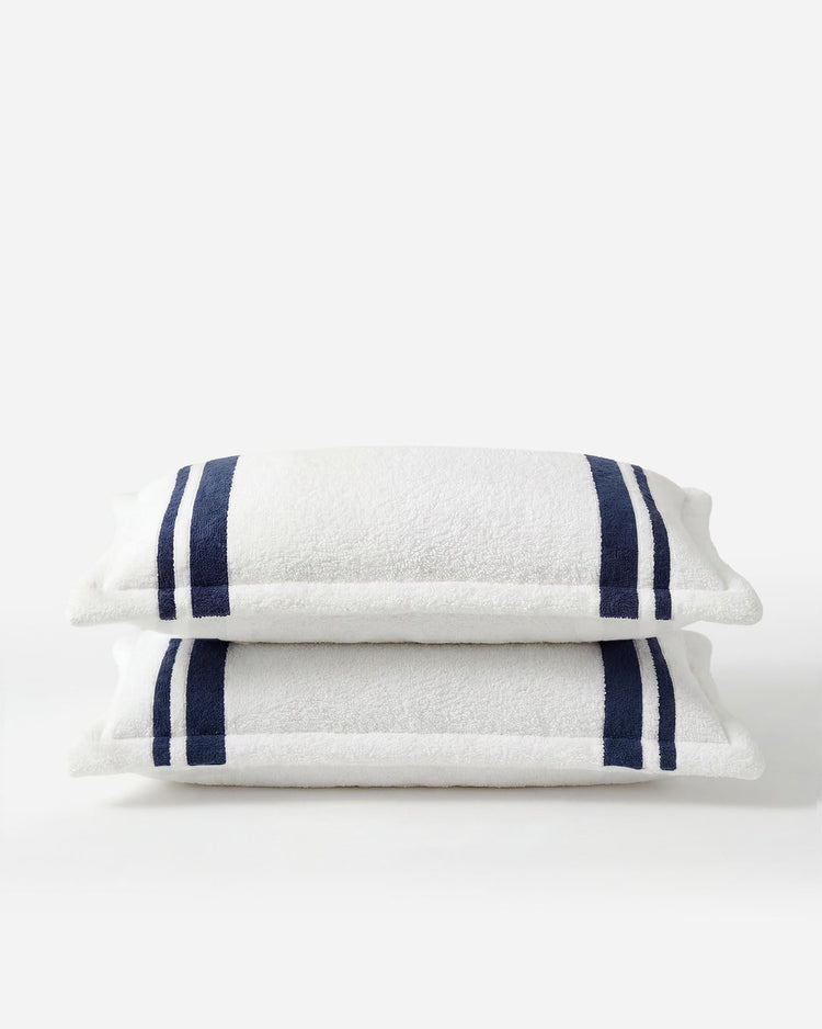 Striped Microfiber Pillow Sham Set