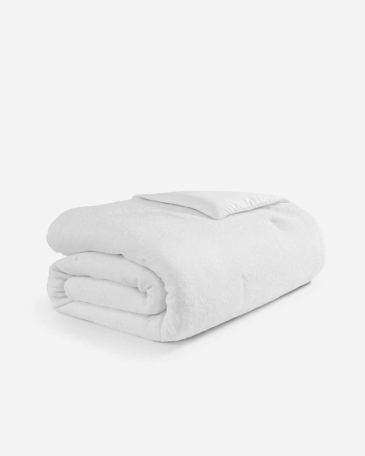 Boucle-Finish TENCEL Stitch Comforter – comforters, in clear white | Roost & Roam