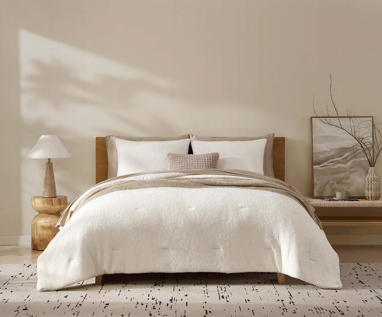 Boucle-Finish TENCEL Stitch Comforter – comforters (view 4) | Roost & Roam
