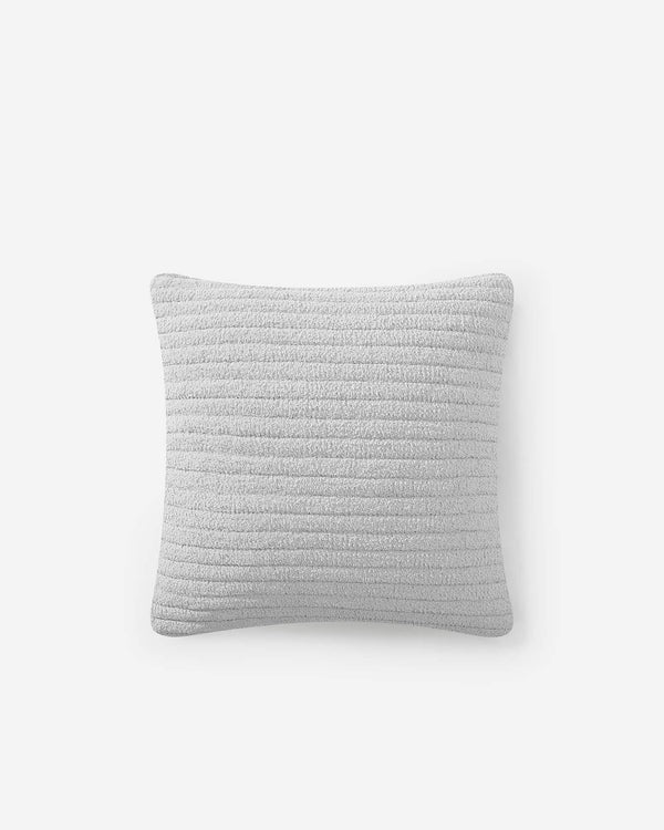 Ribbed Bouclé-Texture Euro Pillow – pillows, in taupe | Roost & Roam