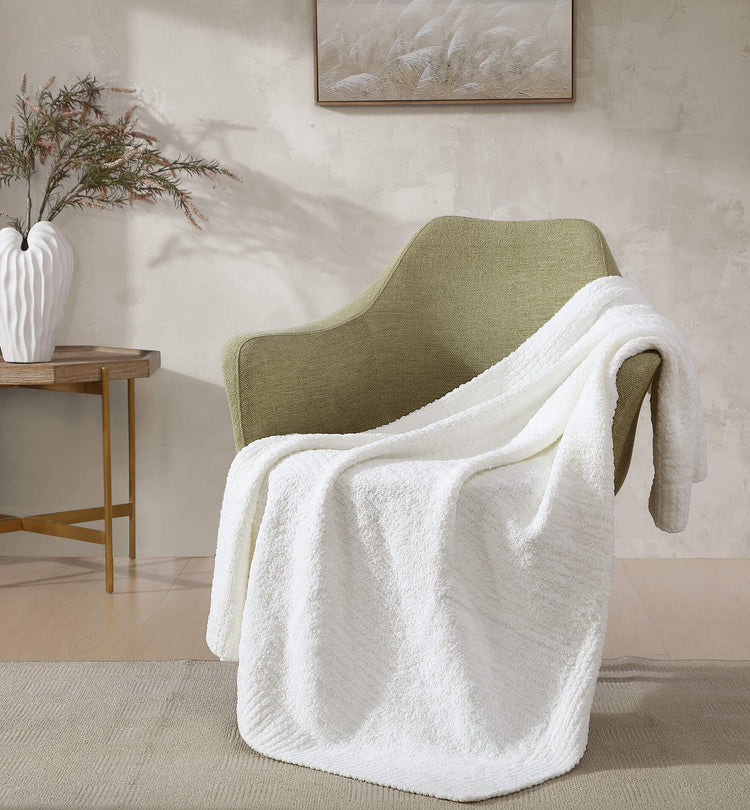 Boucle-Texture Lap Throw