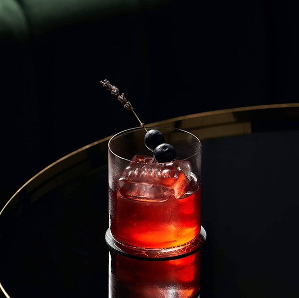 Hand-Blown Crystal Rocks Glasses