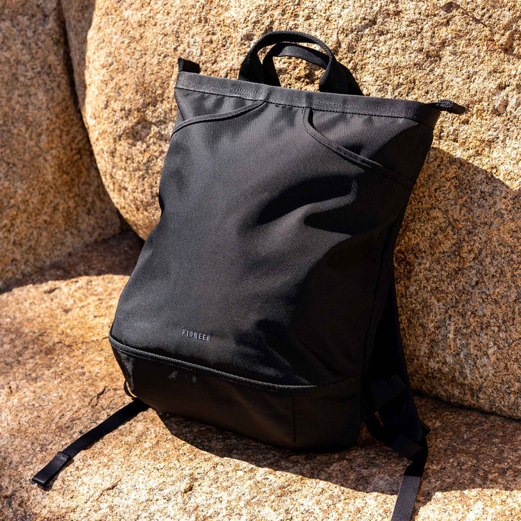 Structured Tote-Pack Convertible Backpack