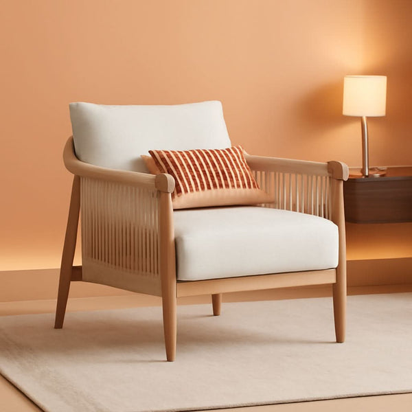 Braided Cord Wood-Frame Accent Chair – chair | Roost & Roam