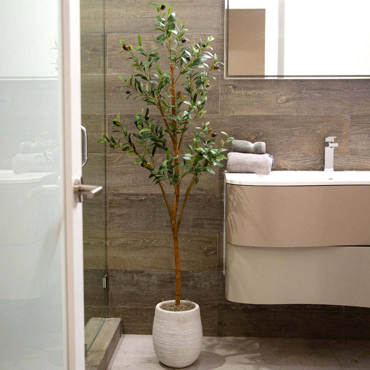 Faux Olive Tree Natural Trunk