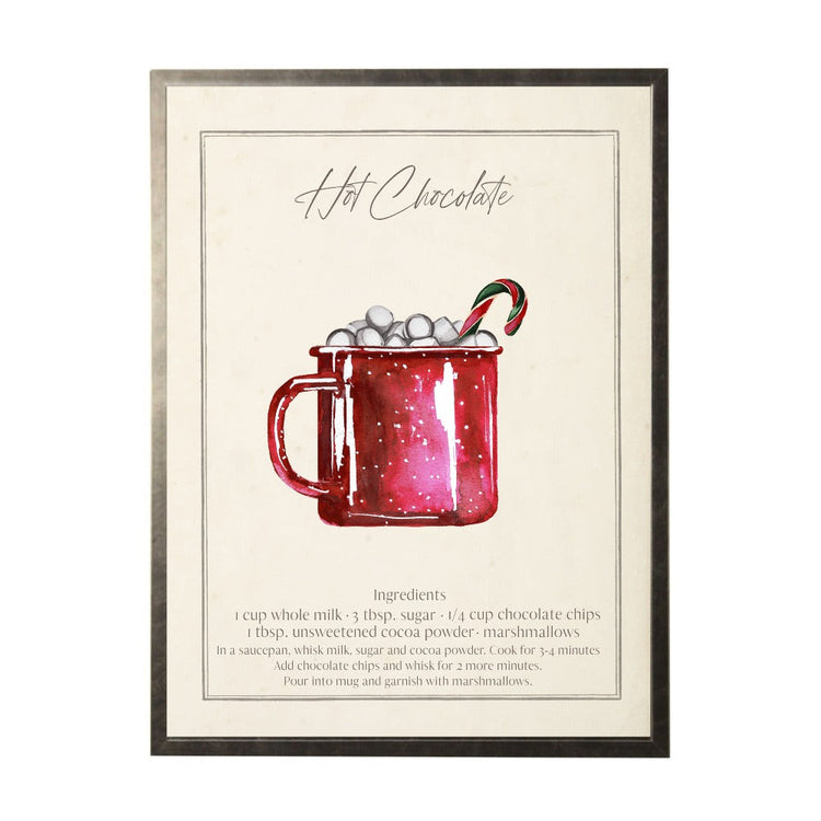 Watercolor Recipe Art Framed Print