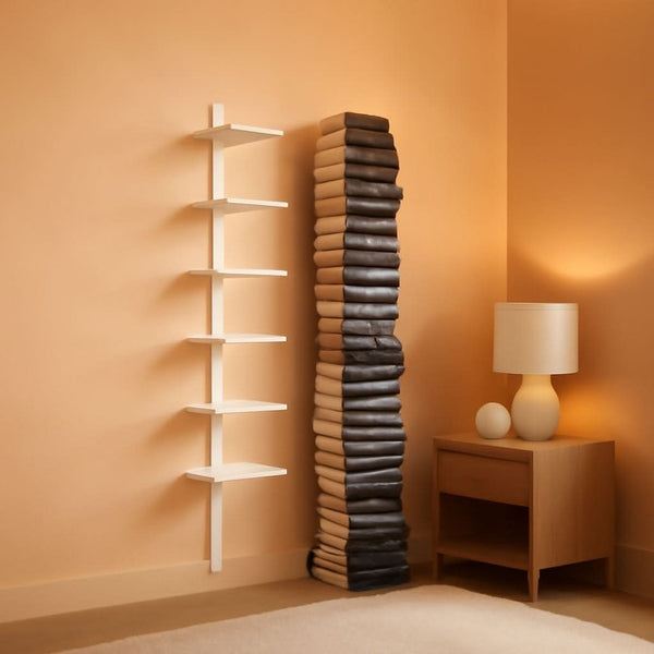 Concealed Metal Wall Book Shelf – in white | Roost & Roam