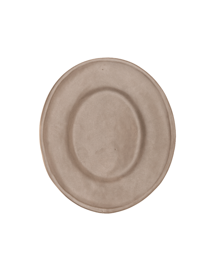 Earth-Glaze Oval Ceramic Dinner Plate Set – plates | Roost & Roam