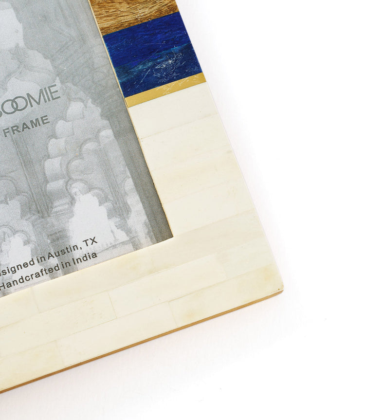 Striped Bone Inlay Picture Frame