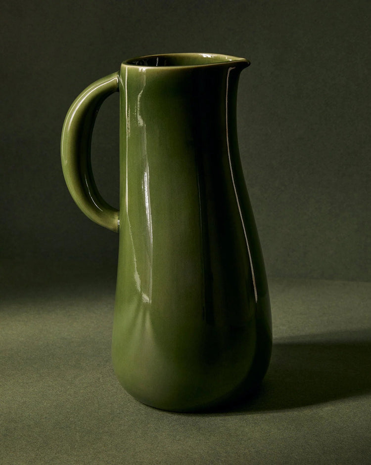 Glazed Stoneware Serving Jug