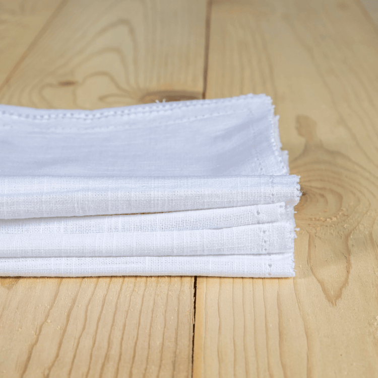 Hemstitch Cotton Cloth Napkin Set