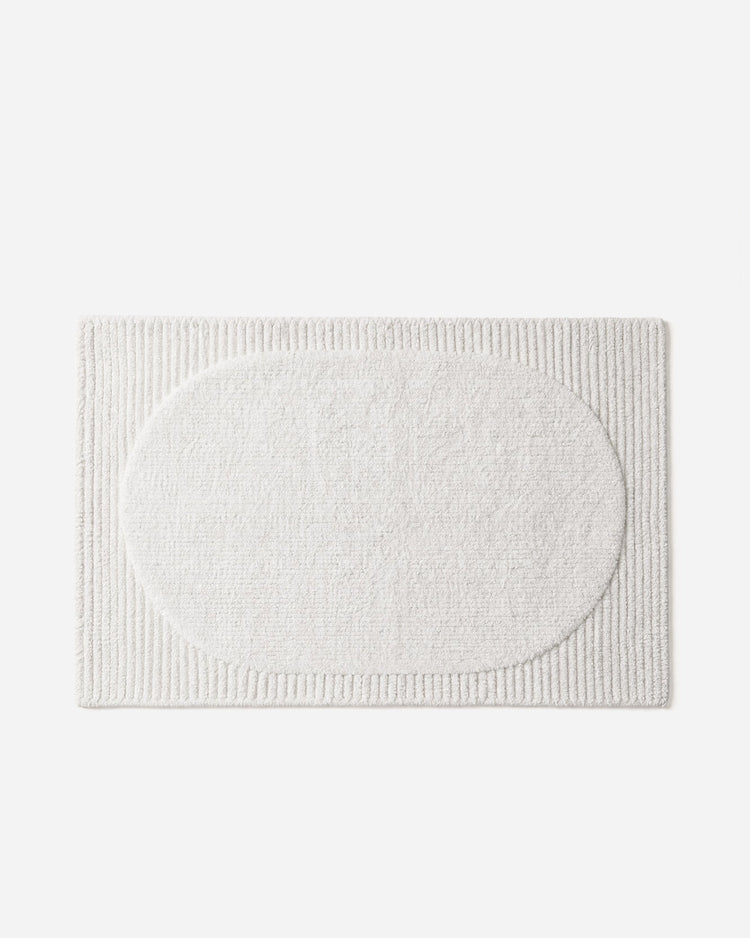 Organic Cotton Ribbed Bath Rug