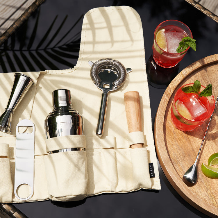 Stainless Steel Travel Barware Set