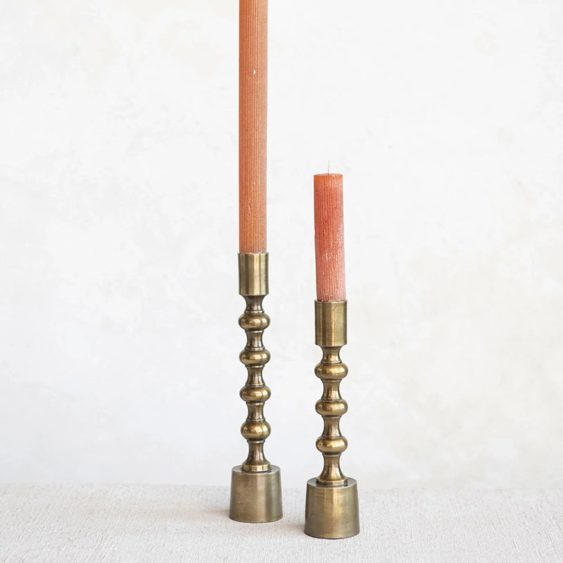 Taper Candle Holders, Antique Gold Finish, Set of 2 — alternate size or scent variant from the same series