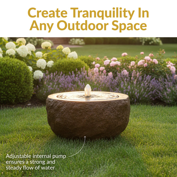 Polystone Outdoor Bubble Fountain
