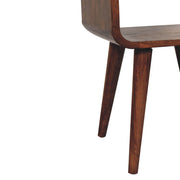 Curved Mango Wood Mini Nightstand