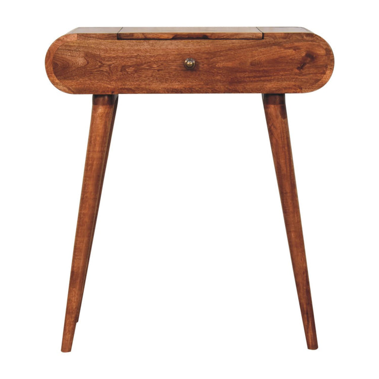Mango Wood Folding Mirror Dressing Table
