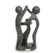 Hand-Carved Rapoka Stone Family Sculpture