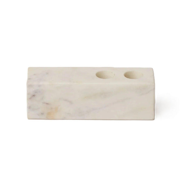 Marble Double Taper Candle Holder
