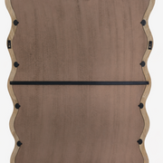 Wavy Mango Wood Wall Mirror