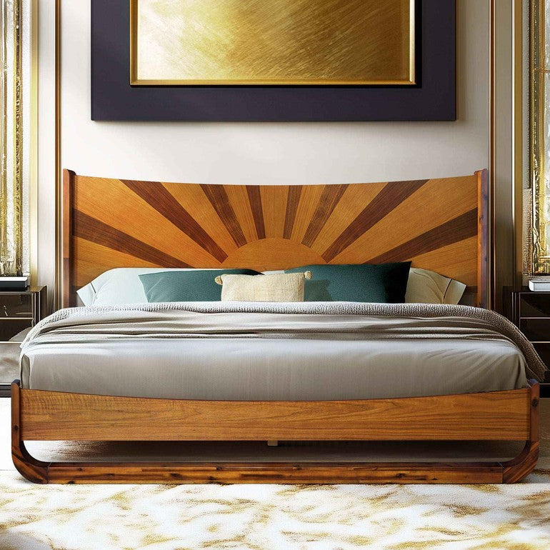 The headboard that earns the whole room