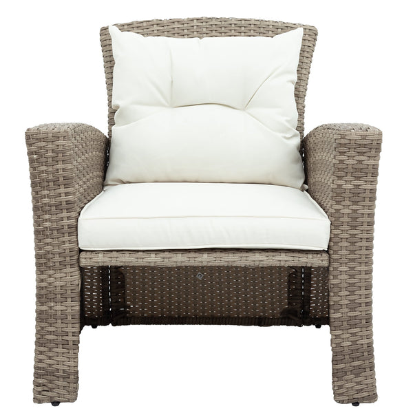 All-Weather Woven Rattan Seating Set — alternate view or variant option